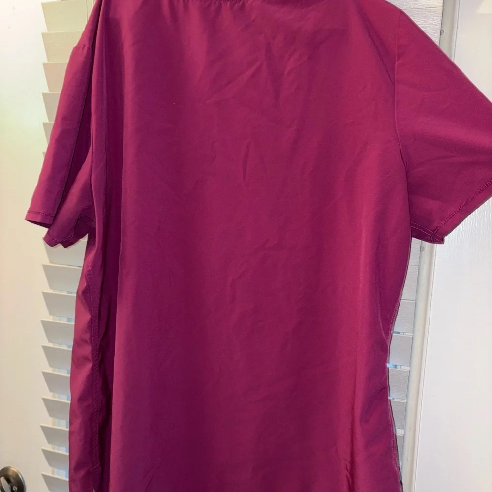 XXL Scrubstar Pink Scrub Top with Pockets - Picture 6 of 6
